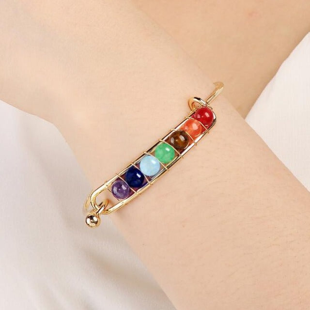 7 Chakras Women's Bracelet gold