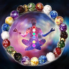 7 Chakras Bracelet Curb Chain for Men, Women, and Children with Stones