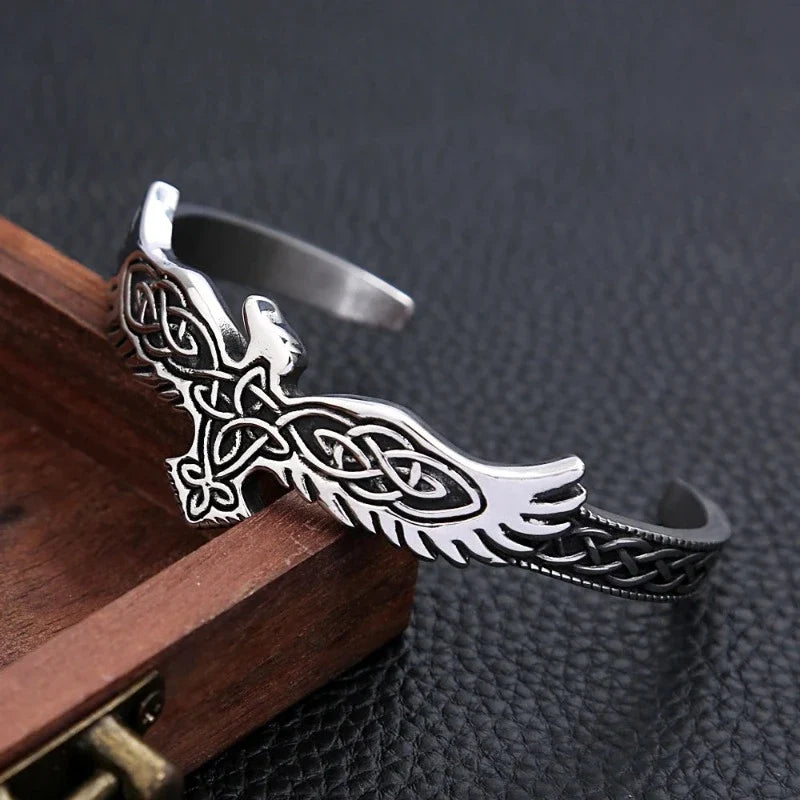 Silver Eagle Chain Bracelet