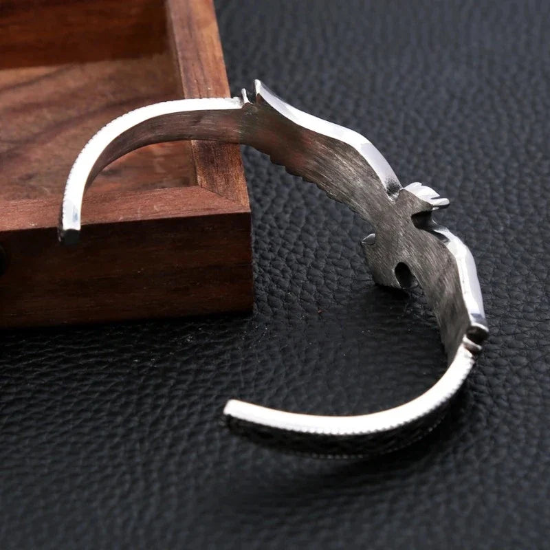 Silver Eagle Chain Bracelet