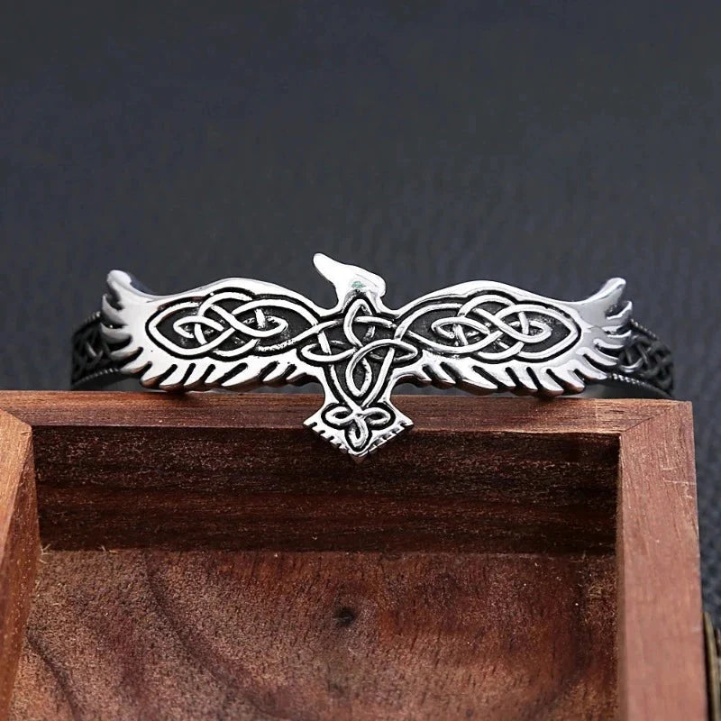 Silver Eagle Chain Bracelet
