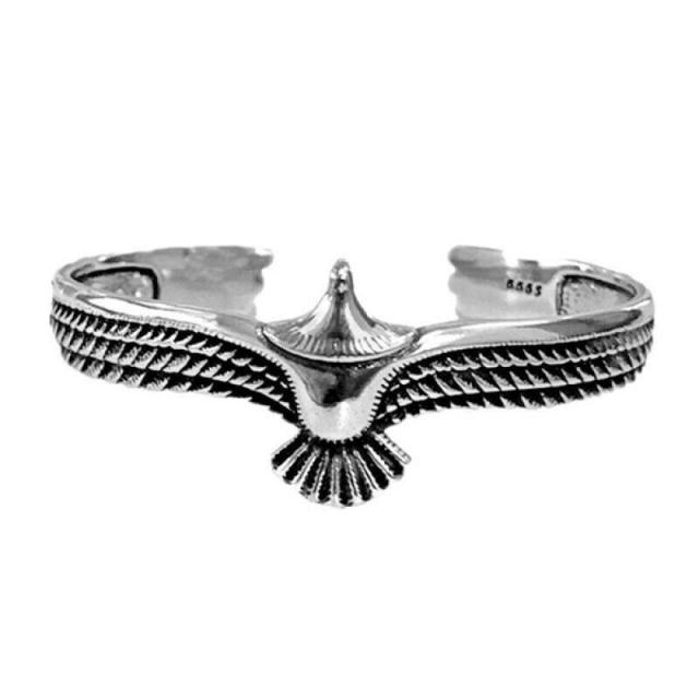Eagle Bracelet for Men and Women Silver
