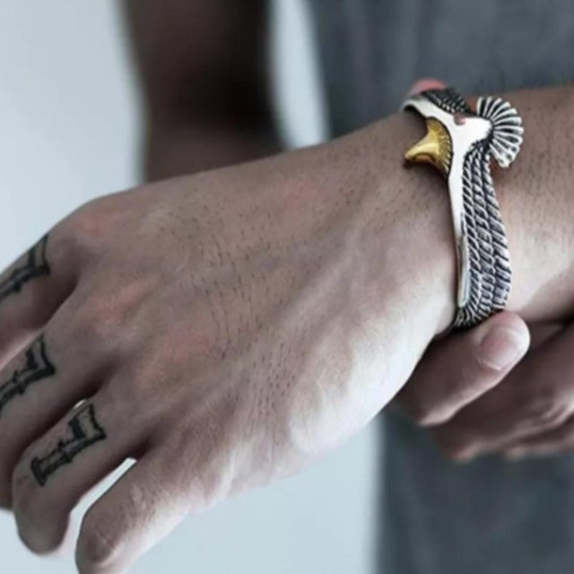Eagle Bracelet for Men and Women Gold