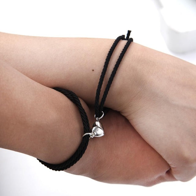 Couple Magnetic Bracelet black and black