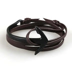 Adjustable marine anchor bracelet