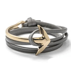 Adjustable marine anchor bracelet
