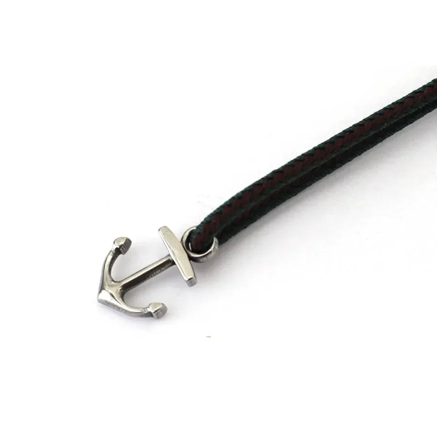 Marine anchor bracelet