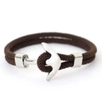 Brown anchor bracelet