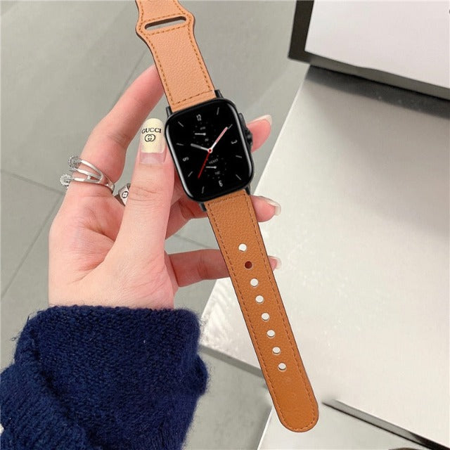 Apple Watch Leather Band in Brown