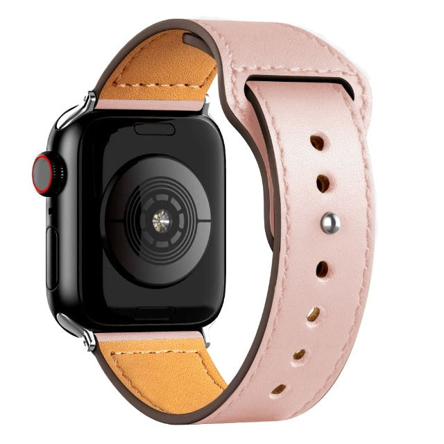 Apple Watch Leather Band in Pink
