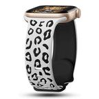 White Leopard Apple Watch Band