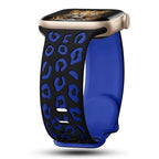 Blue Leopard Apple Watch Band