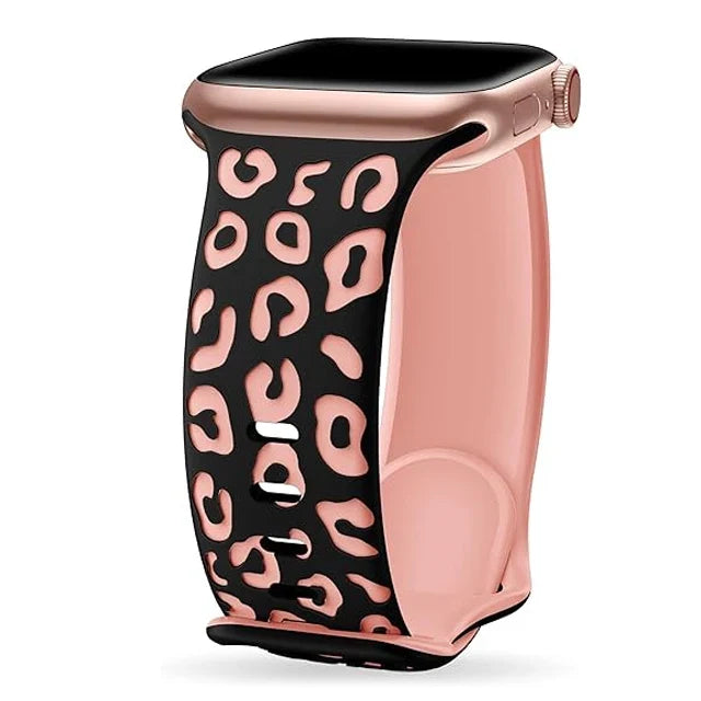 Pink Leopard Apple Watch Band