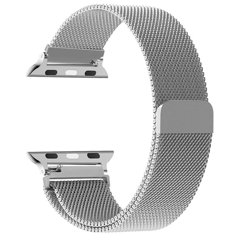 Magnetic Stainless Steel Apple Watch Band Silver