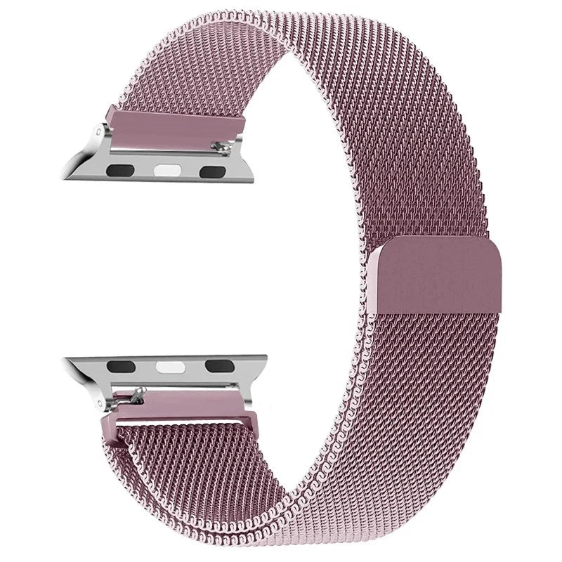 Magnetic Stainless Steel Apple Watch Band Fuchsia