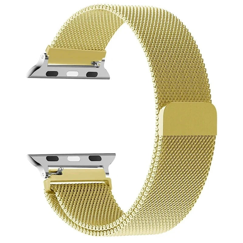 Magnetic Stainless Steel Apple Watch Band Gold