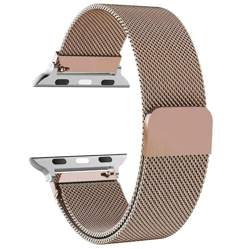 Magnetic Stainless Steel Apple Watch Band Rose Gold
