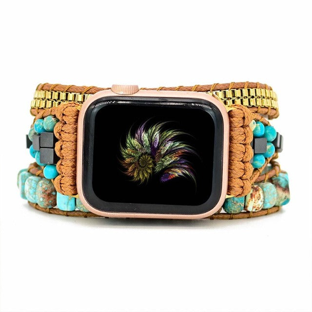 Turquoise Natural Stone Apple Watch Band