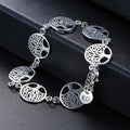 Women's Tree of Life Silver ID Bracelet