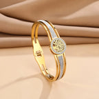 Bracelet with Tree of Life and gold crystal