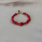 Bracelet with Red Coral