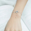 Moonstone Crystal and Zircon Stars Bracelet