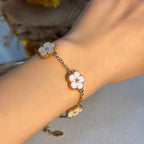 Women's Flower Bracelet white