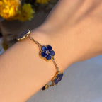 Women's Flower Bracelet blue