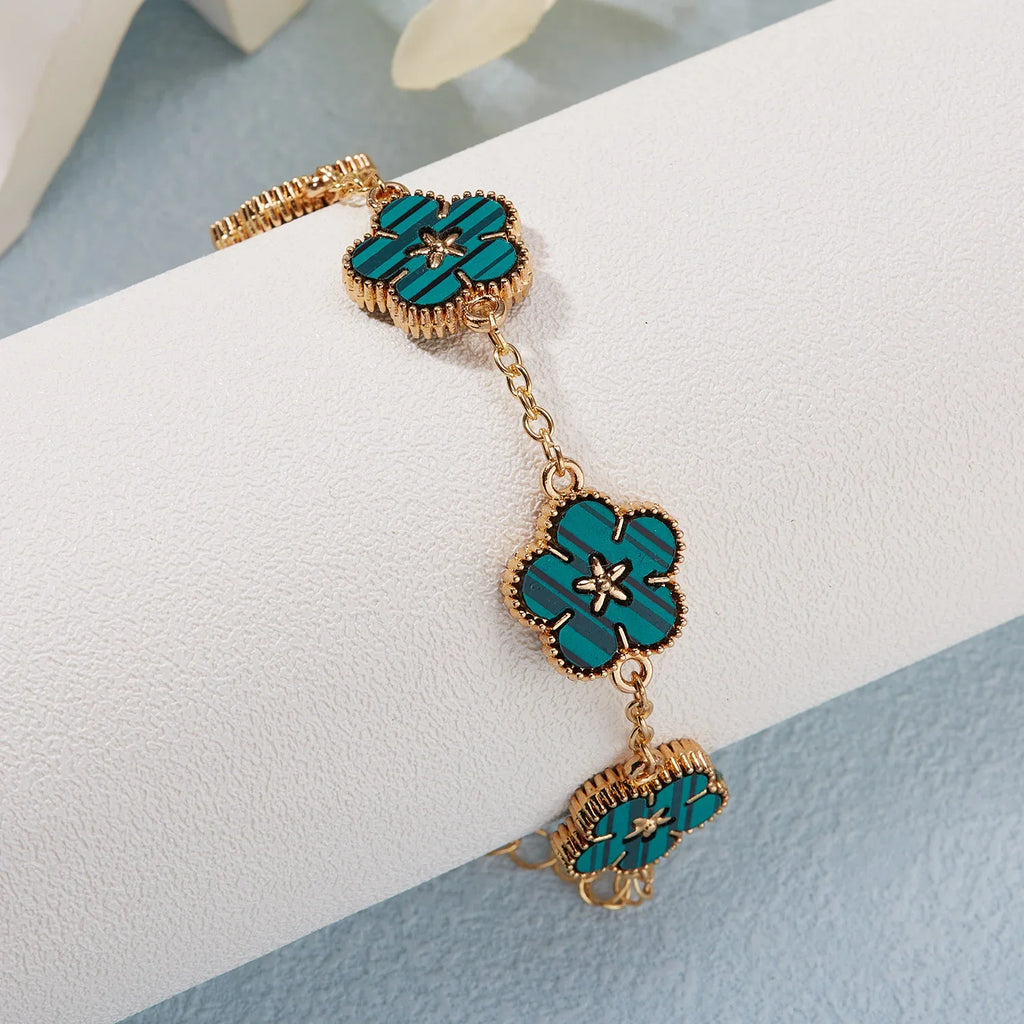 Women's Flower Bracelet green