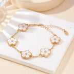 Women's Flower Bracelet white