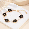 Women's Flower Bracelet black