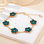 Women's Flower Bracelet green