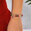 Bracelet with Snowflakes and Christmas Ornaments