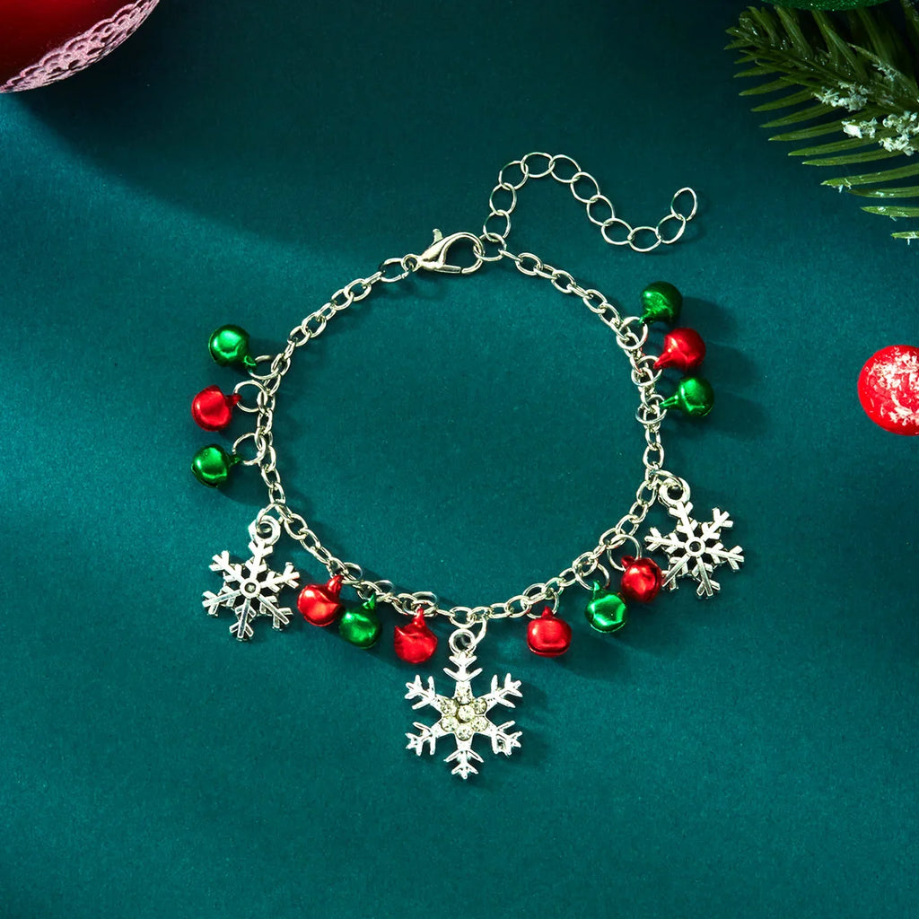 Bracelet with Snowflakes and Christmas Ornaments