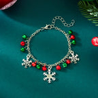 Bracelet with Snowflakes and Christmas Ornaments