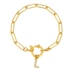 Personalized bracelet with initial l