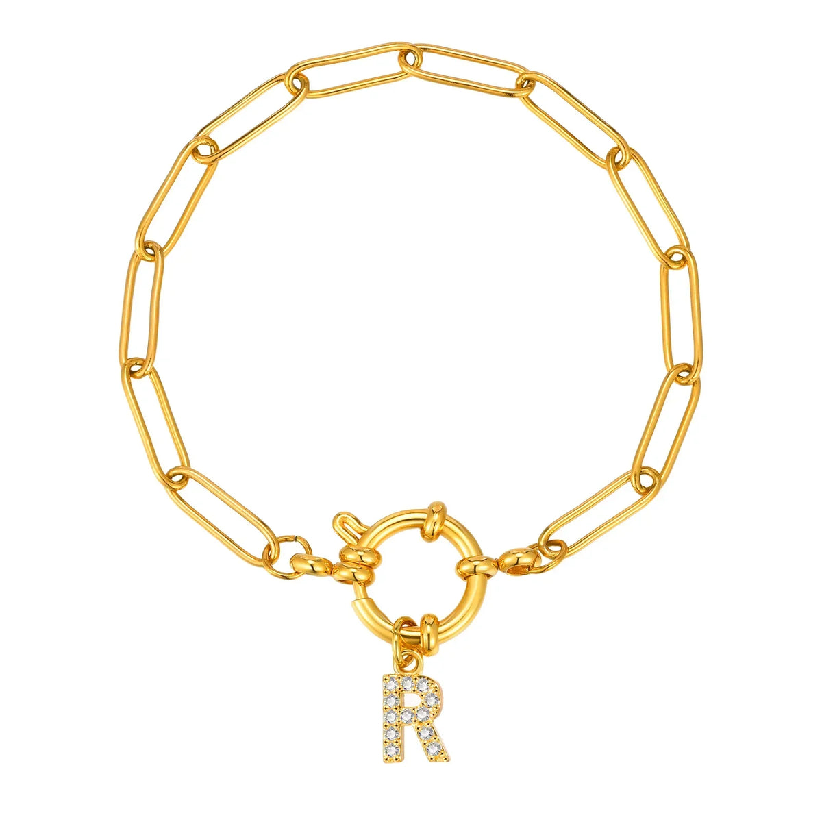 Personalized bracelet with initial r