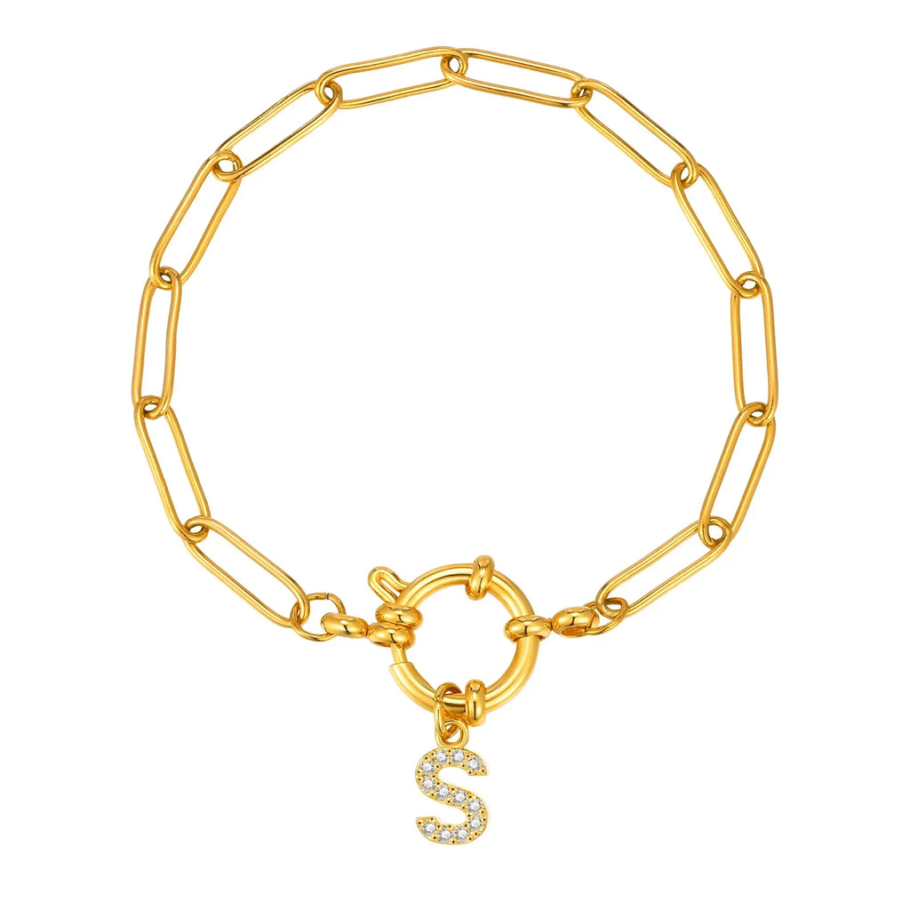Personalized bracelet with initial s