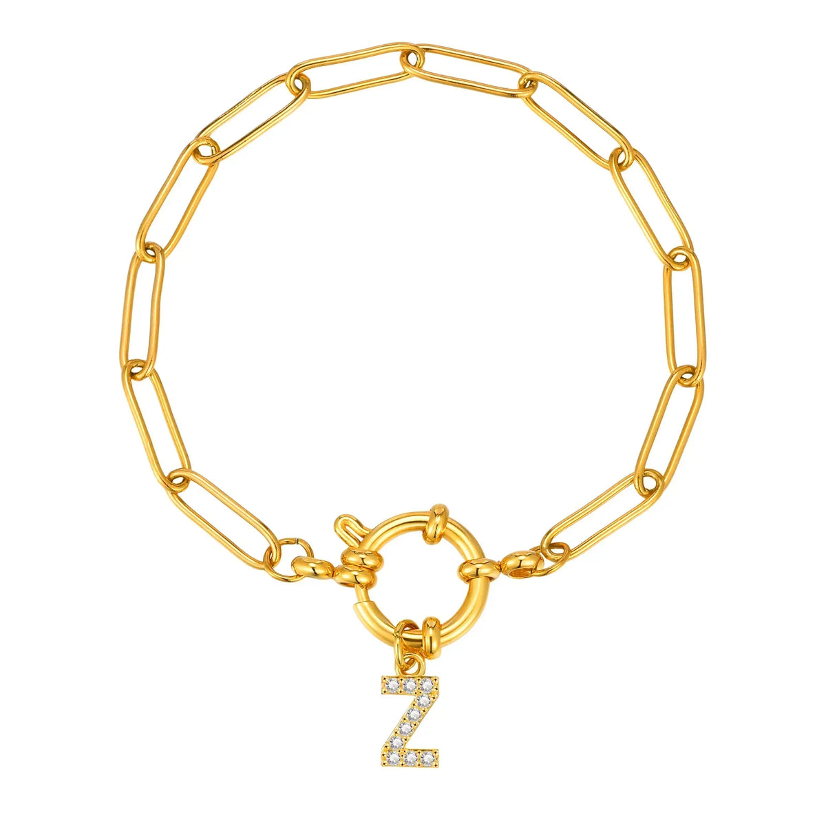 Personalized bracelet with initial z