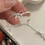 Silver women’s bow bracelet