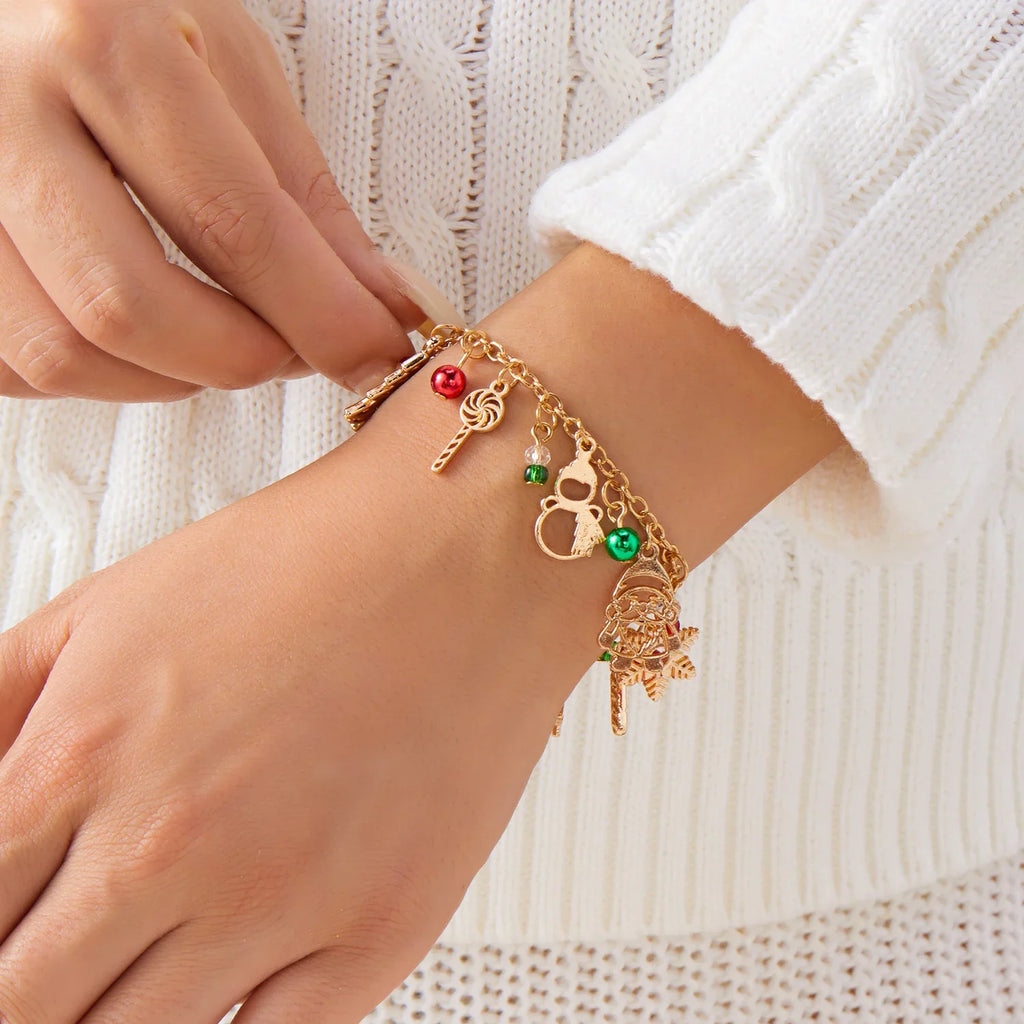 Bracelet with Christmas Pendants