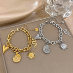 Bracelet with Sun and Shells for Men or Women 
