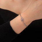 Bracelet with Hamsa hand in gold or silver Arabic silver