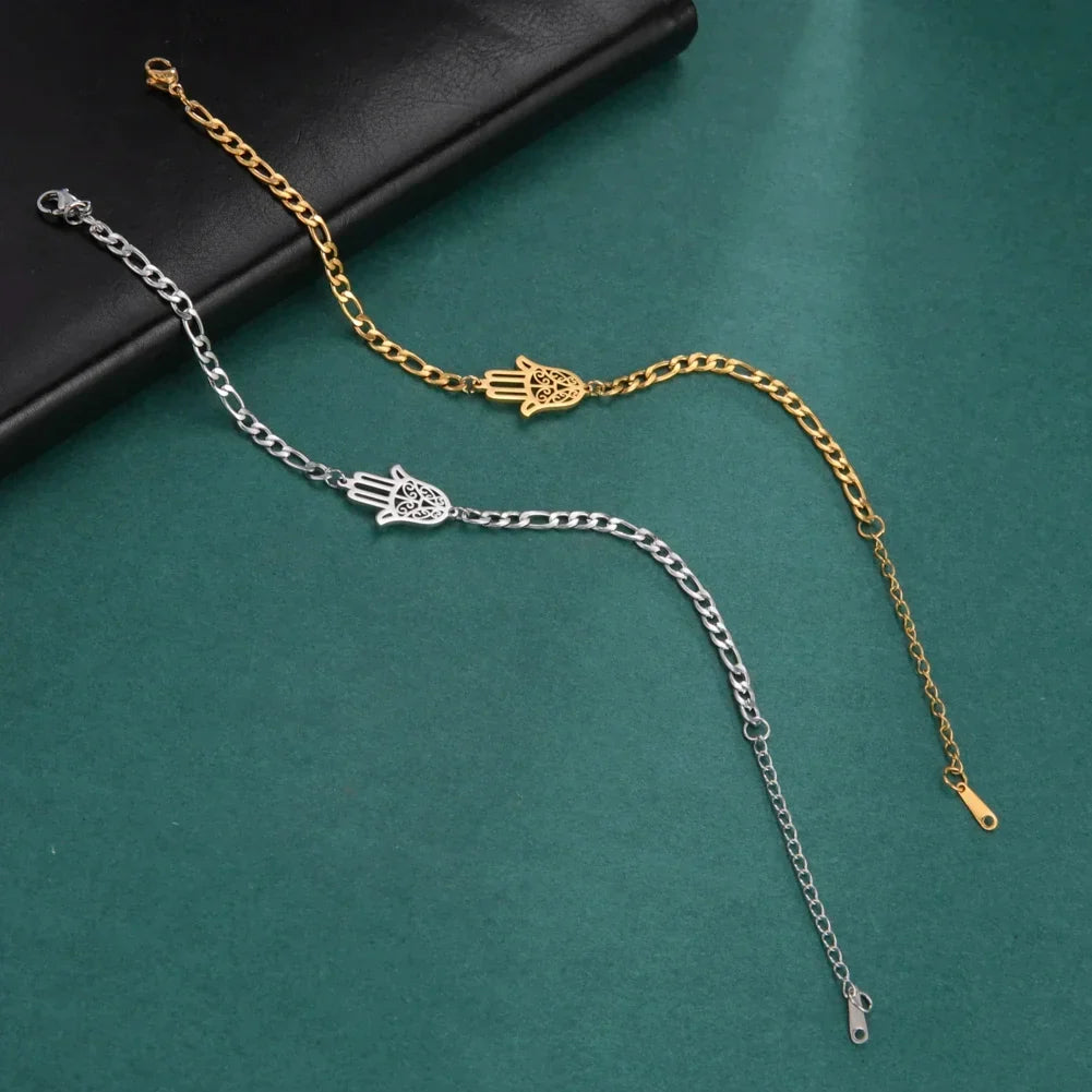 Bracelet with Hamsa hand in gold or silver Arabic 