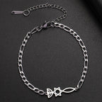 Bracelet with Jewish symbols, Menorah and the Star of David in silver