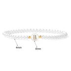 White initial bracelet