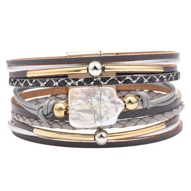 Boho Chic Gray Bracelet