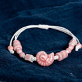 Bohemian Bracelet Shell Snail Pink