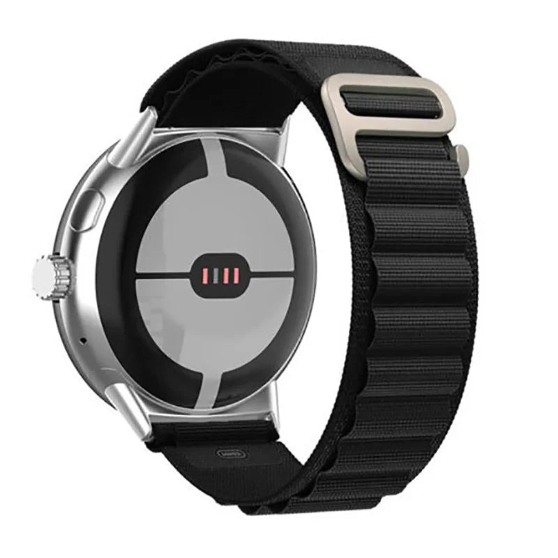 Alpine Buckle Smartwatch Bracelet for Google Pixel Watch 1 & 2 black