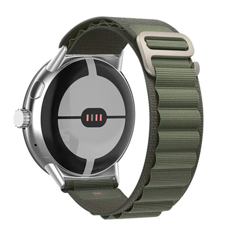 Alpine Buckle Smartwatch Bracelet for Google Pixel Watch 1 & 2 green
